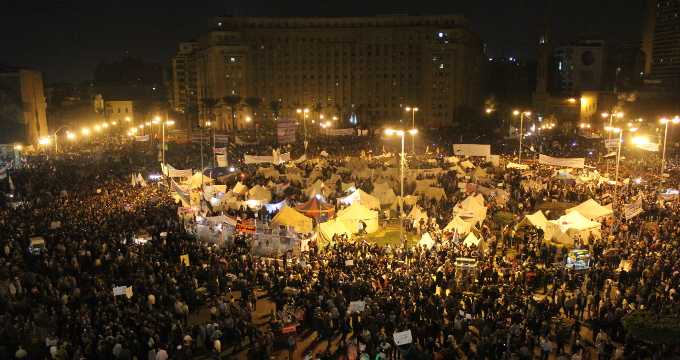 Tahrir Square protests in 2012.